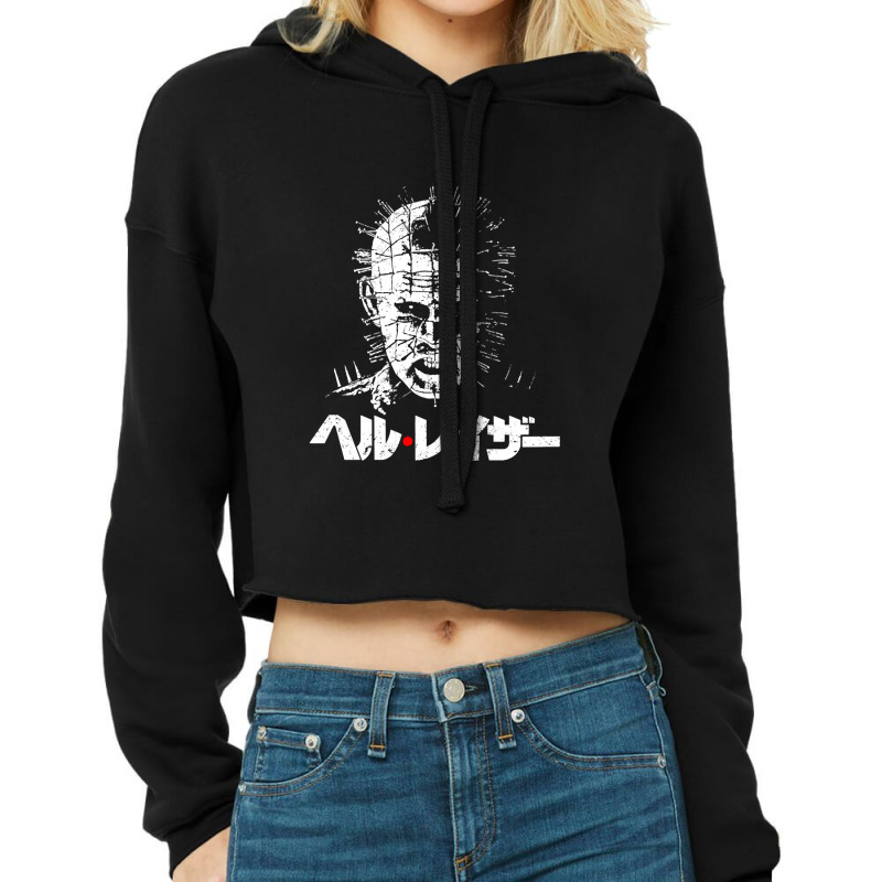 Hellraiser Kanji Cropped Hoodie by Belton Fitts | Artistshot