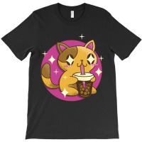 Boba Tea Cat Bubble Tea Kawaii Japanese Anime Neko-frb8h T-shirt | Artistshot