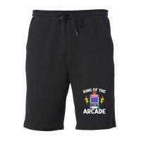 King Of The Arcade Games Video Game Gaming Gamer Fleece Short | Artistshot