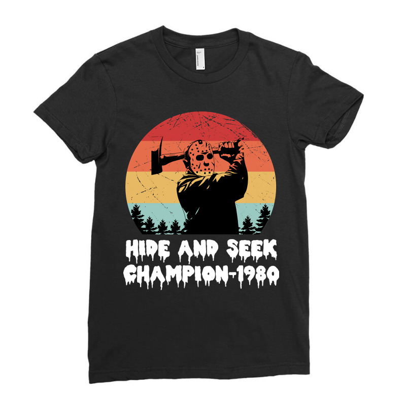 Hide And Seek Champion 1980 Ladies Fitted T-Shirt by Belton Fitts | Artistshot