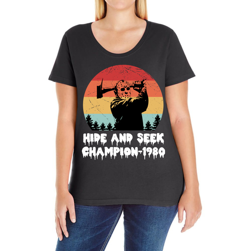 Hide And Seek Champion 1980 Ladies Curvy T-Shirt by Belton Fitts | Artistshot