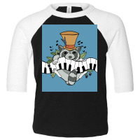 Master Raccoon Plays Genius Piano Tune Toddler 3/4 Sleeve Tee | Artistshot