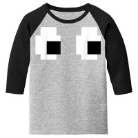 Retro Arcade Game Ghost 80s 8 Bit Halloween Group Costume T Shirt Youth 3/4 Sleeve | Artistshot