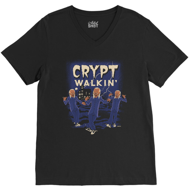 Crypt Walkin' V-Neck Tee by atereabag | Artistshot