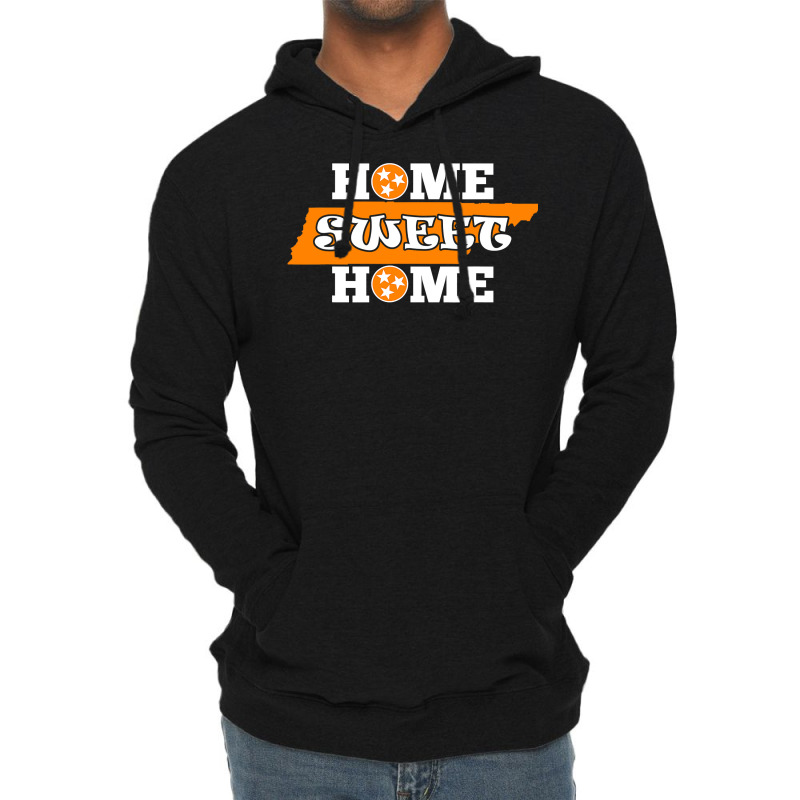 Home Sweet Home Tennessee  Orange State Flag White Tee Lightweight Hoodie by Cardenas | Artistshot