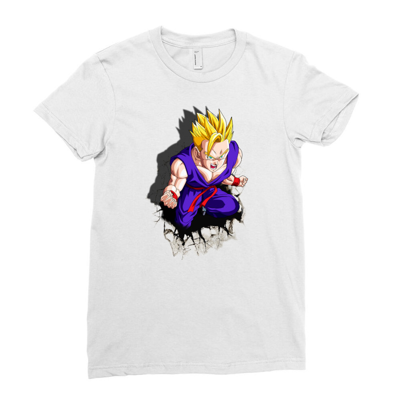 Dragon Ballz Gohan Ladies Fitted T-Shirt by Rosiana | Artistshot