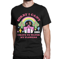 Animal Crossing Sorry I Can T I Have To Water My Flowers Classic T-shirt | Artistshot