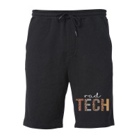 Leopard Rad Tech Appreciation Healthcare Workers Fleece Short | Artistshot