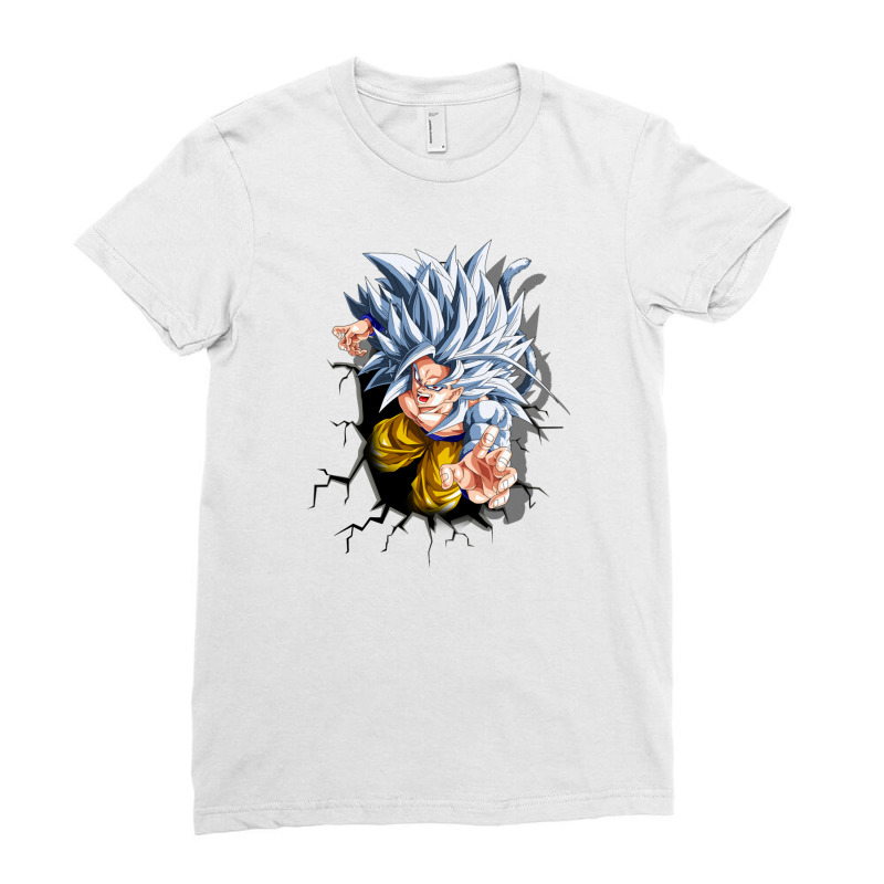 Dragon Ballz Saiyan 3 Ladies Fitted T-Shirt by Rosiana | Artistshot