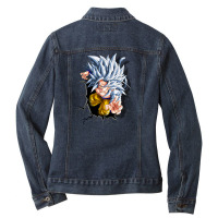 Dragon Ballz Saiyan 3 Ladies Denim Jacket | Artistshot