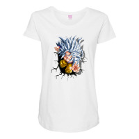 Dragon Ballz Saiyan 3 Maternity Scoop Neck T-shirt | Artistshot