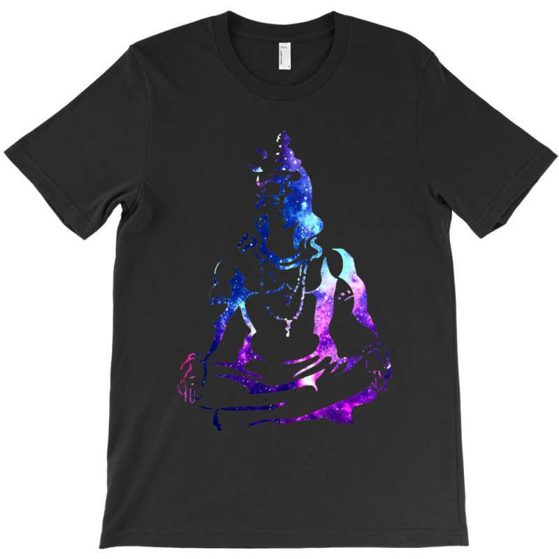 Adiyogi Meditating Galaxy Art T-shirt | Artistshot