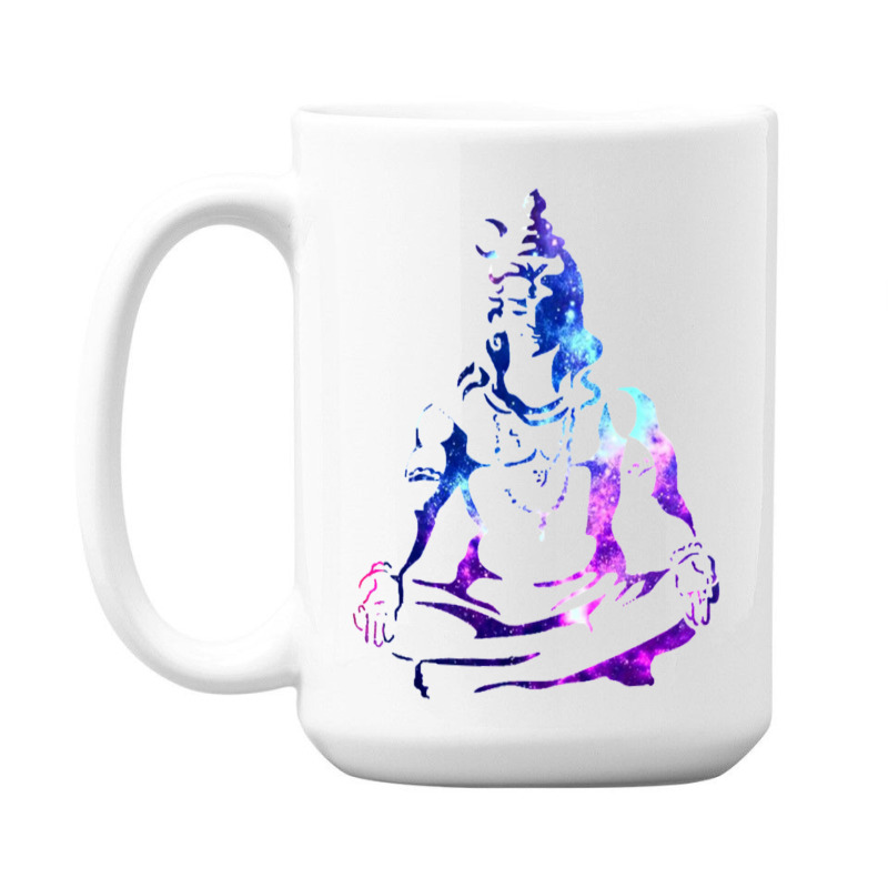 Adiyogi Meditating Galaxy Art 15 Oz Coffee Mug | Artistshot