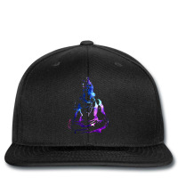 Adiyogi Meditating Galaxy Art Printed Hat | Artistshot