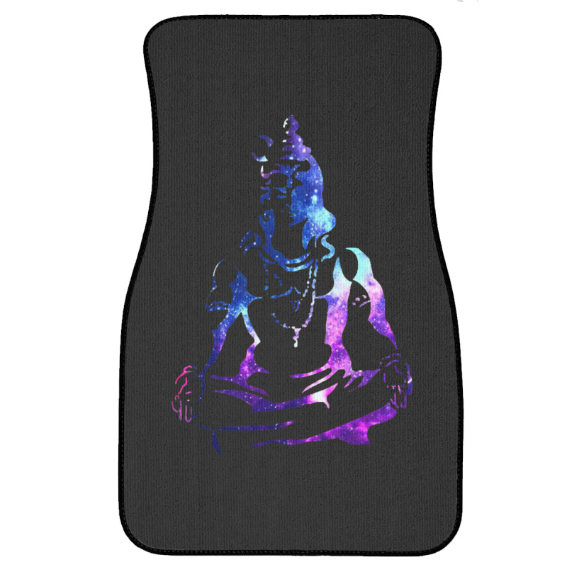 Adiyogi Meditating Galaxy Art Front Car Mat | Artistshot