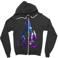 Adiyogi Meditating Galaxy Art Zipper Hoodie | Artistshot