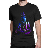 Adiyogi Meditating Galaxy Art Classic T-shirt | Artistshot