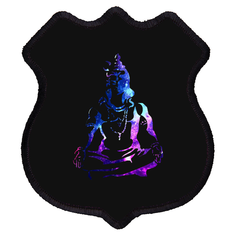 Adiyogi Meditating Galaxy Art Shield Patch | Artistshot