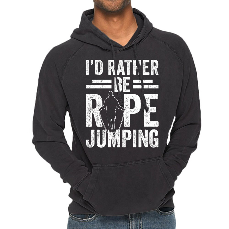 I'd Rather Be Rope Jumping Jump Skipping Hobby Long Sleeve T Shirt Vintage Hoodie | Artistshot