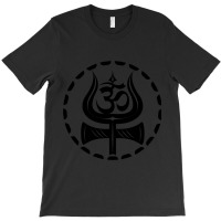 Black Shiv Trishul With Ohm T-shirt | Artistshot