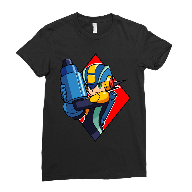 Mega Man Battle Network Ladies Fitted T-Shirt by cm-arts | Artistshot