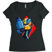 Mega Man Battle Network Women's Triblend Scoop T-shirt | Artistshot