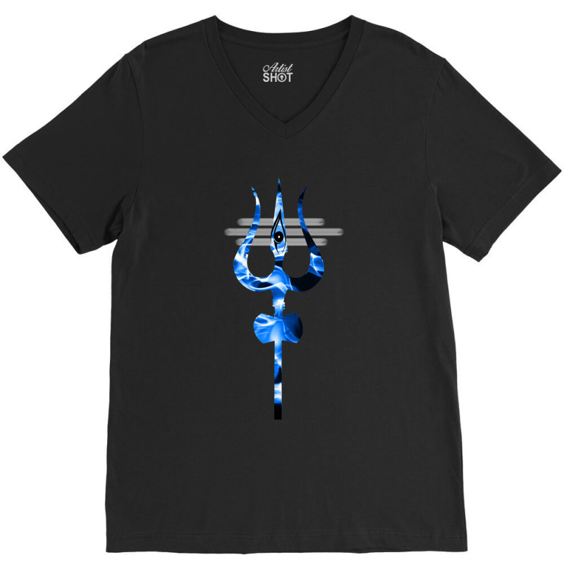 Divine Trishul Shiva V-neck Tee | Artistshot