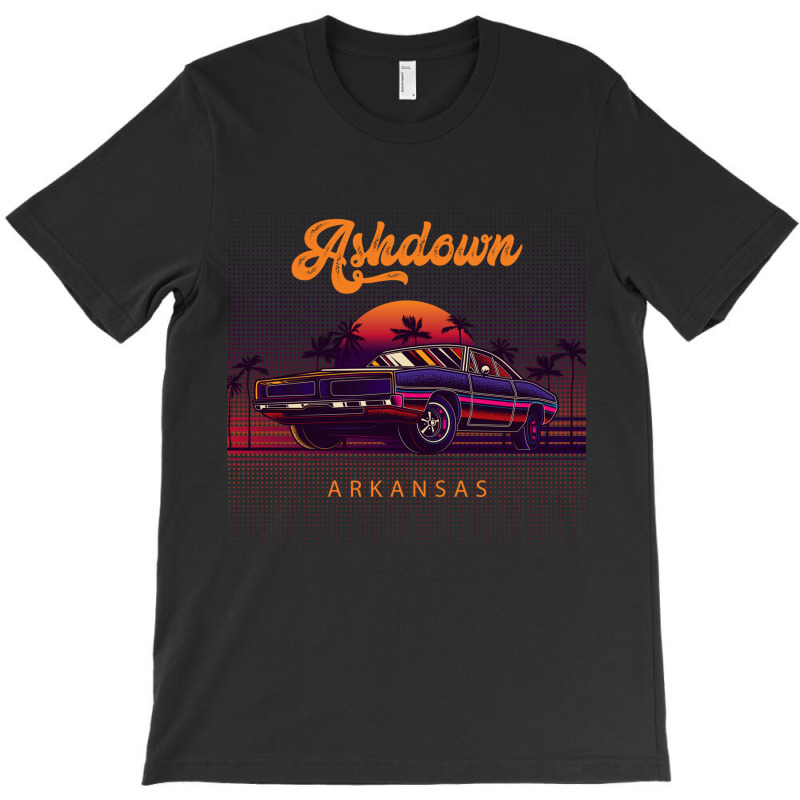 Ashdown Arkansas Retro Vintage 80s 90s Muscle Cars Retrowave Aesthetic T-shirt | Artistshot