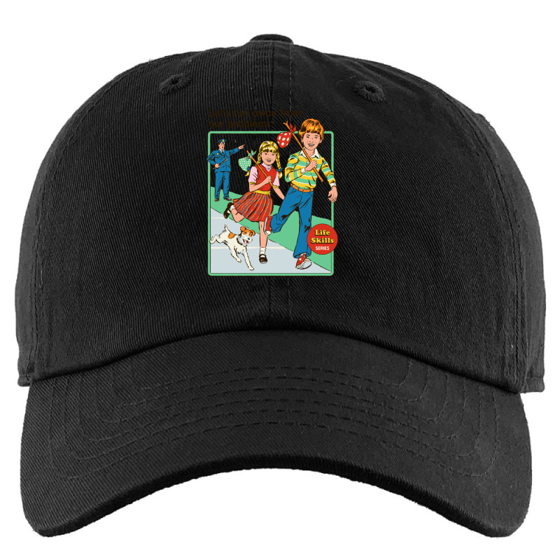 Let's Run Away Kids Cap by RonaldEllis | Artistshot