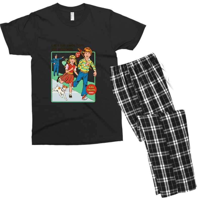 Let's Run Away Men's T-shirt Pajama Set by RonaldEllis | Artistshot