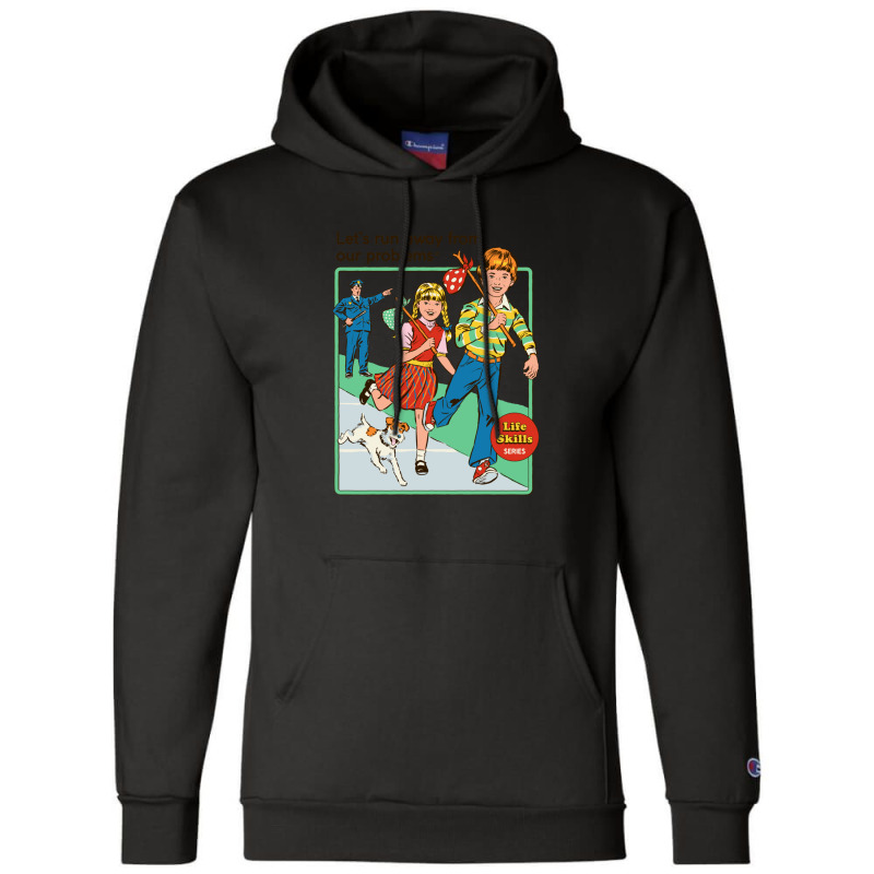 Let's Run Away Champion Hoodie by RonaldEllis | Artistshot