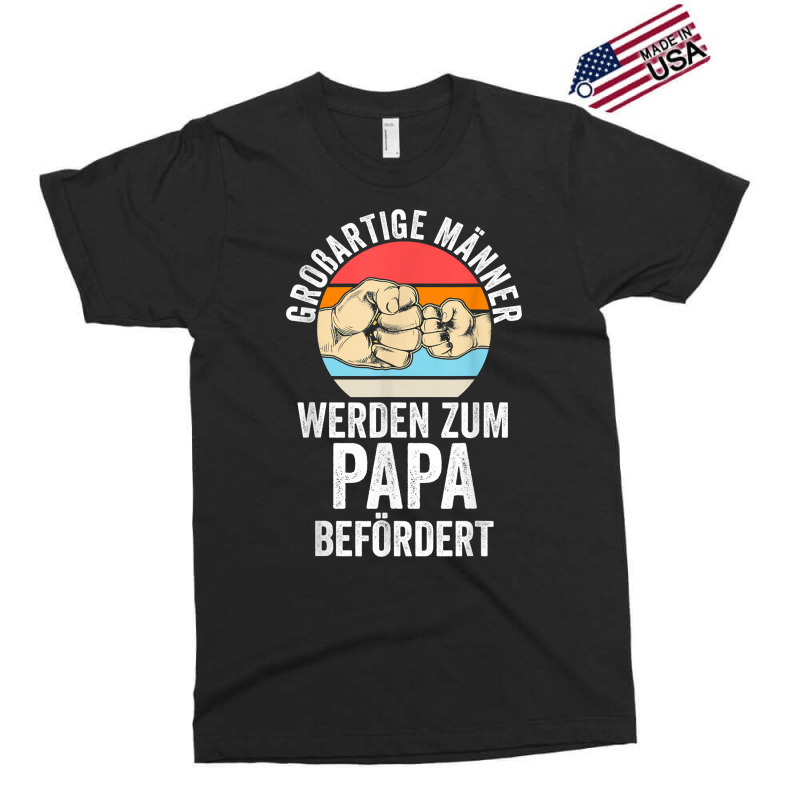 Mens Großartige Männer Werden Zum Papa Befördert Dad T Shirt Exclusive T-shirt by montistd | Artistshot