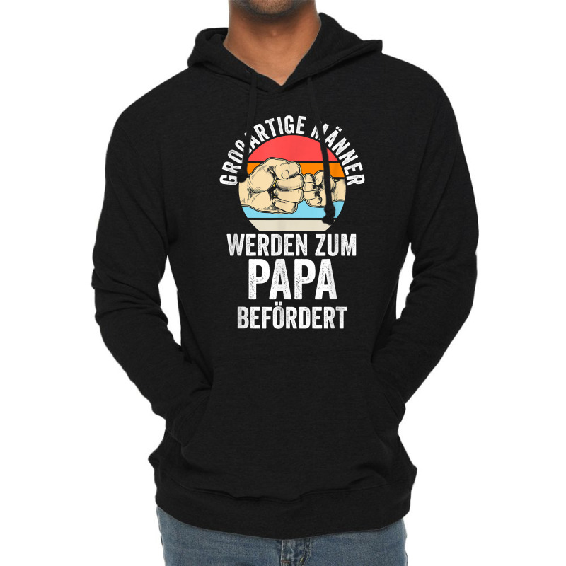 Mens Großartige Männer Werden Zum Papa Befördert Dad T Shirt Lightweight Hoodie by montistd | Artistshot