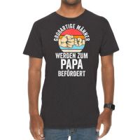 Mens Großartige Männer Werden Zum Papa Befördert Dad T Shirt Vintage T-shirt | Artistshot