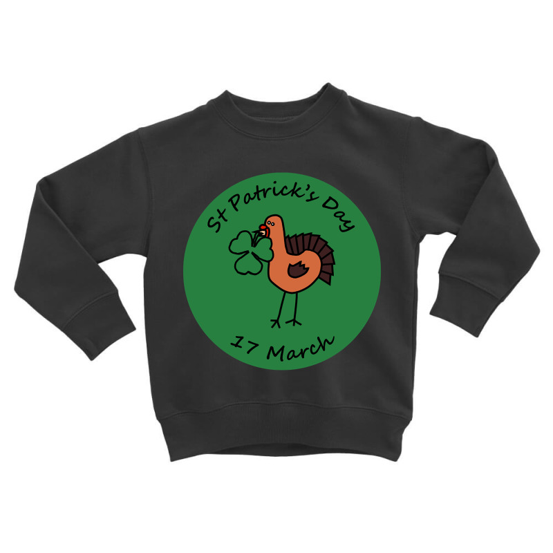 Thanksgiving Turkey And Shamrock St Patricks Day Toddler Sweatshirt | Artistshot