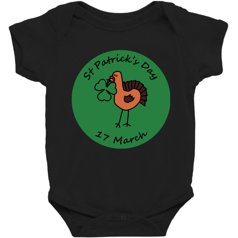 Thanksgiving Turkey And Shamrock St Patricks Day Baby Bodysuit | Artistshot