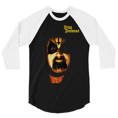 King Diamond Band Rock 3/4 Sleeve Shirt Designed By Sundari Shop