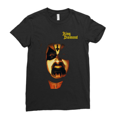 King Diamond Band Rock Ladies Fitted T-shirt Designed By Sundari Shop