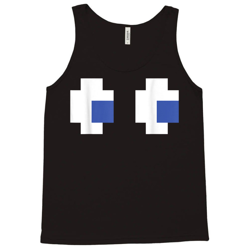 Retro Arcade Game Ghost Eyes T Shirt Tank Top by xaebushoxaexae | Artistshot