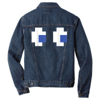 Retro Arcade Game Ghost Eyes T Shirt Men Denim Jacket | Artistshot