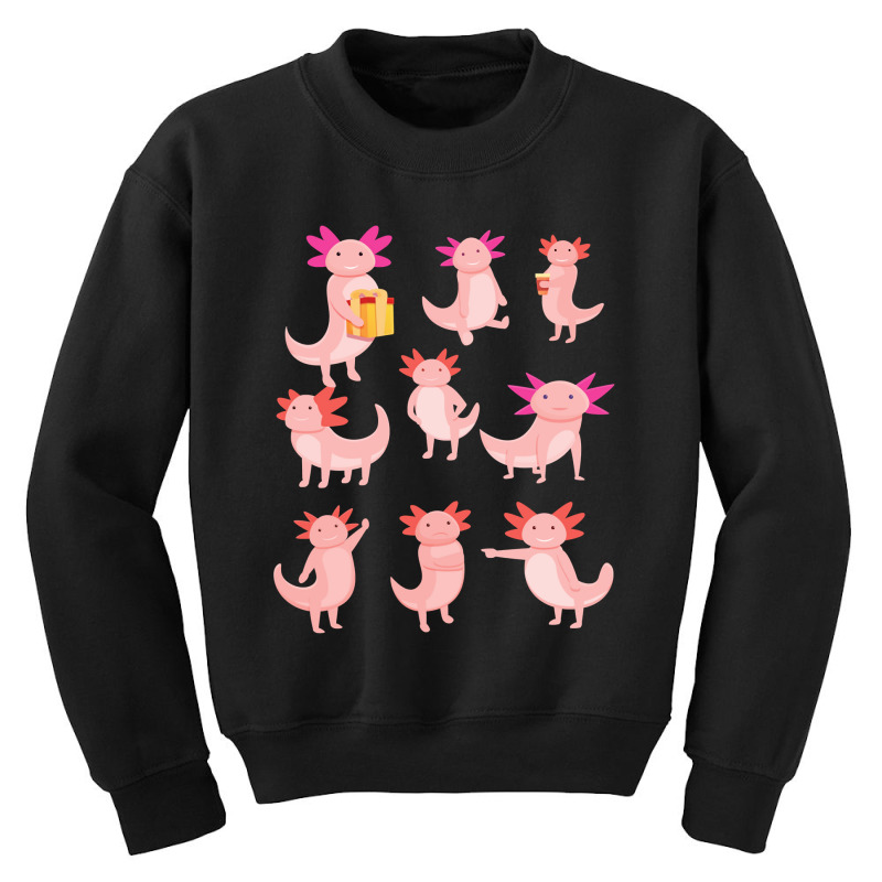 Pack Cute Axolotl  Design Me Loves Axolotl Youth Sweatshirt by Min03 | Artistshot