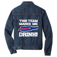 Bills Make Me Drink Men Denim Jacket | Artistshot