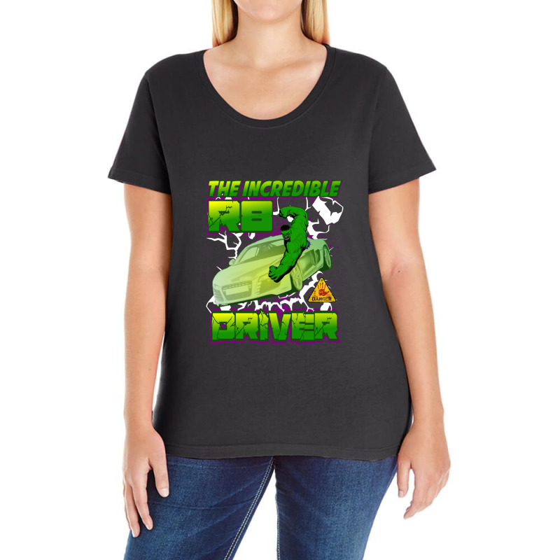 The Incredible R8 42 Driver Car Lover Gift Ladies Curvy T-Shirt by ThomasAndruska | Artistshot