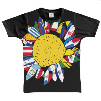 National Hispanic Heritage Month Sunflower Latino Flags Graphic Youth T-shirt | Artistshot