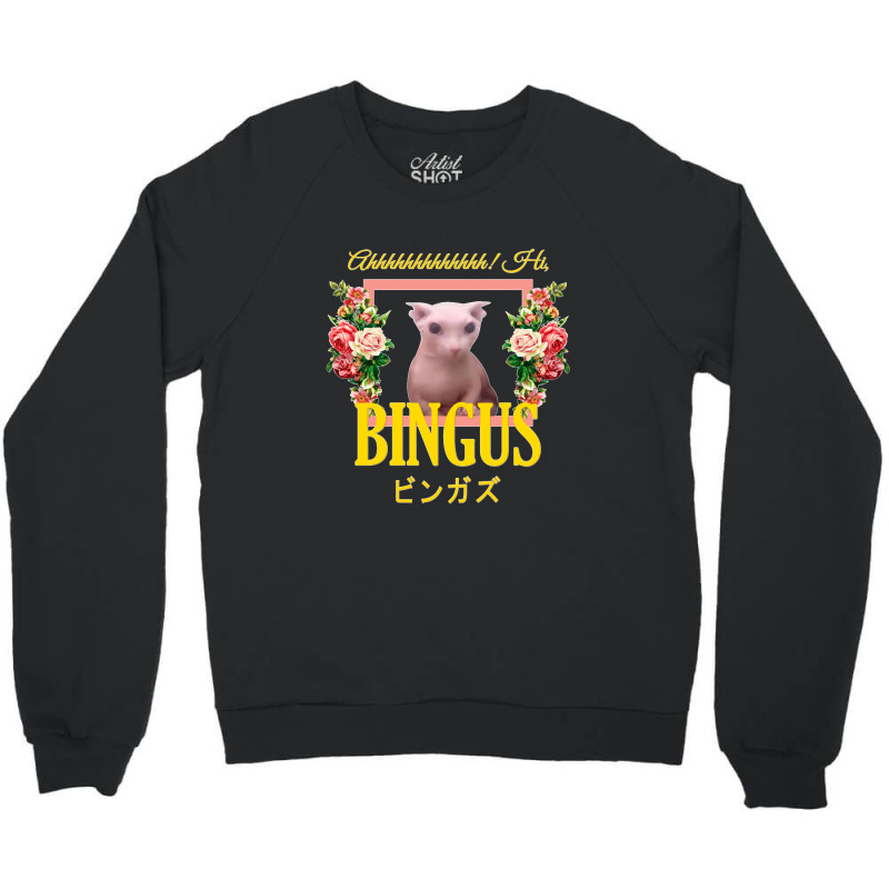 Bingus Floral Aesthetic Crewneck Sweatshirt | Artistshot