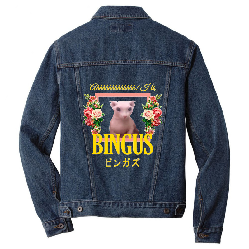 Bingus Floral Aesthetic Men Denim Jacket | Artistshot