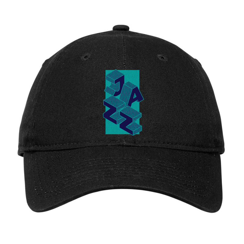 Jazz Music Love, Isometric Style Adjustable Cap | Artistshot