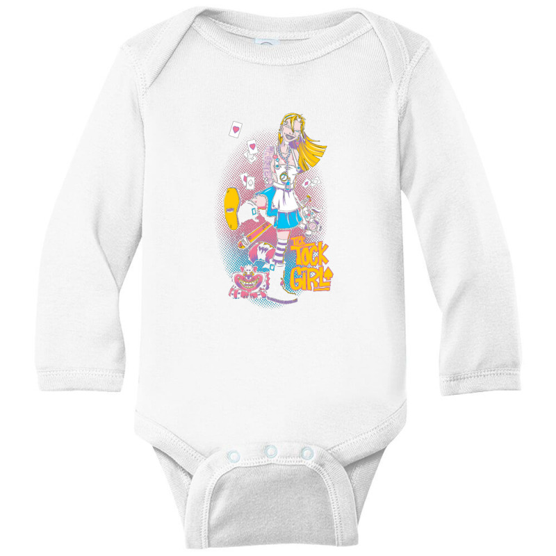 Tick Tock Girl Long Sleeve Baby Bodysuit by cm-arts | Artistshot