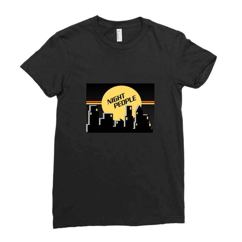 Night People Ladies Fitted T-Shirt by CrystalDeaton | Artistshot