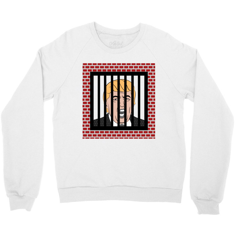 Jail Trump, Lock Trump Up, Trump In Prison, Dump Trump Long Sleeve T S Crewneck Sweatshirt | Artistshot